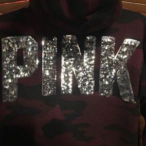 Victoria’s Secret PINK Bling Camo Hoodie XS